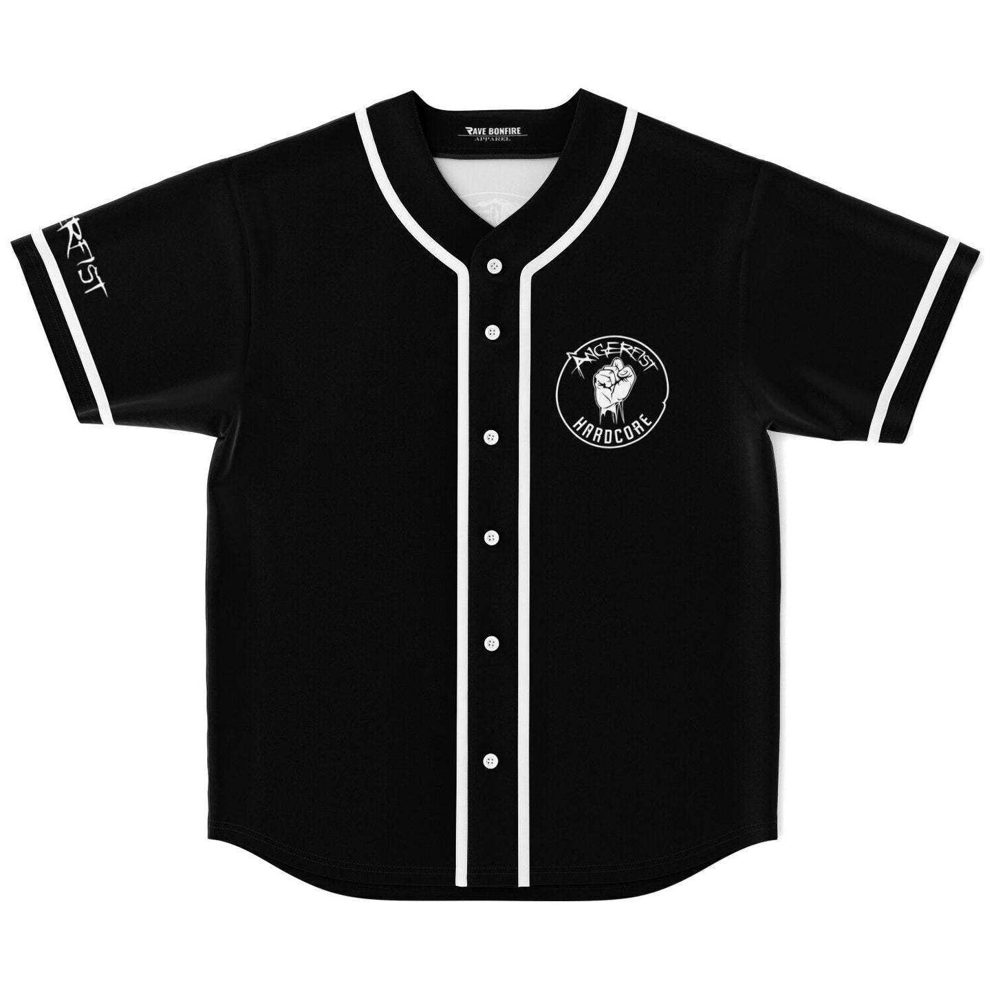 Angerfist Black Rave Baseball Jersey