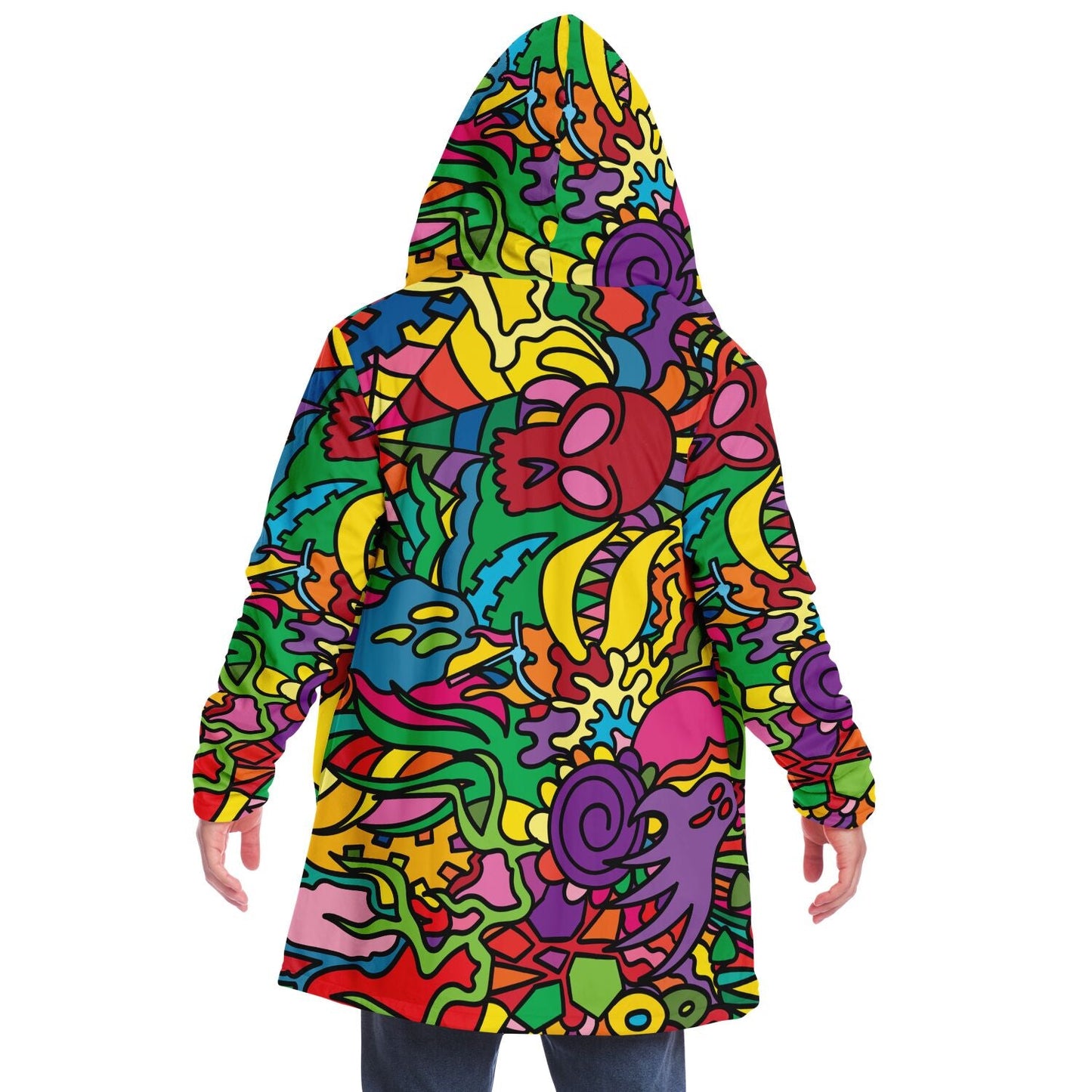 Full Rainbow Dense Psychedelic Rave Cloak