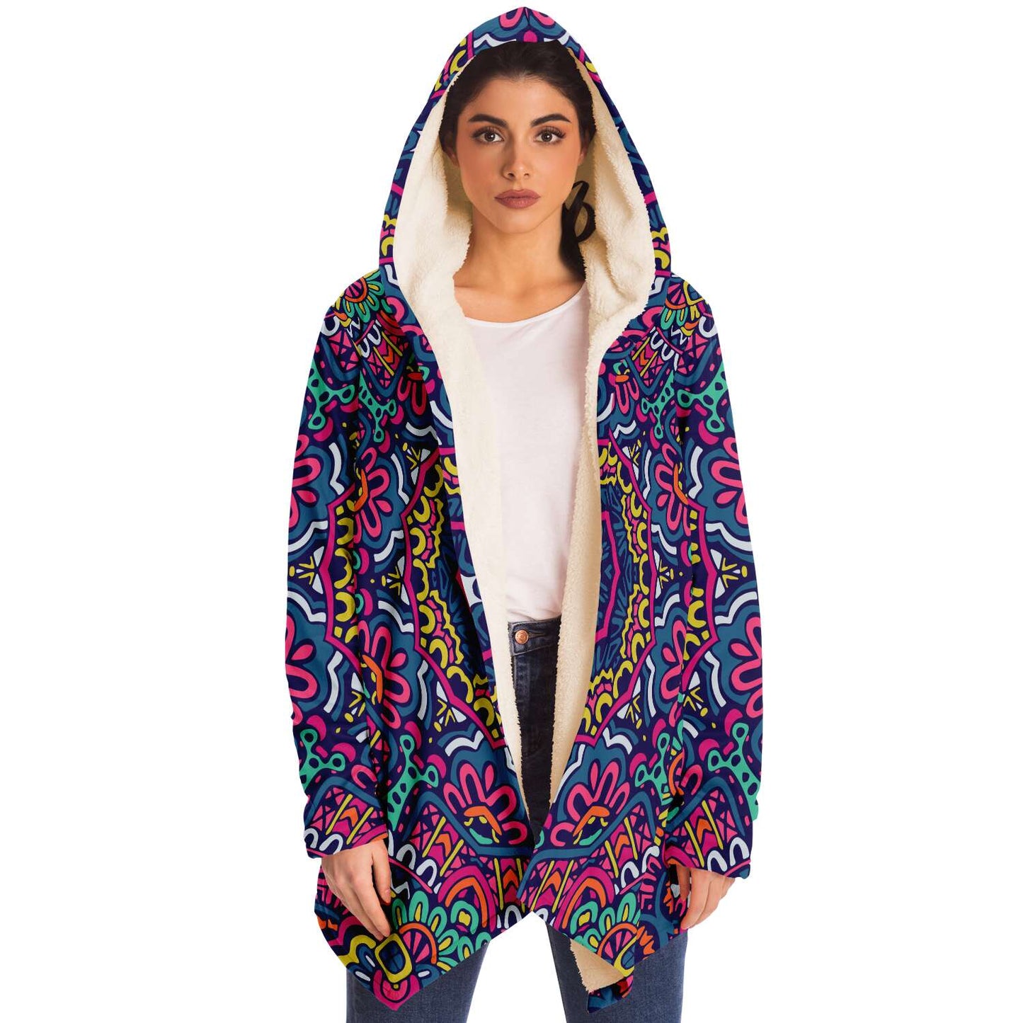 Tribal custom hooded cloak