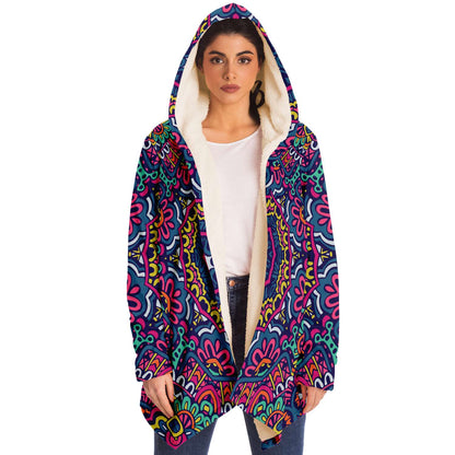 Tribal custom hooded cloak