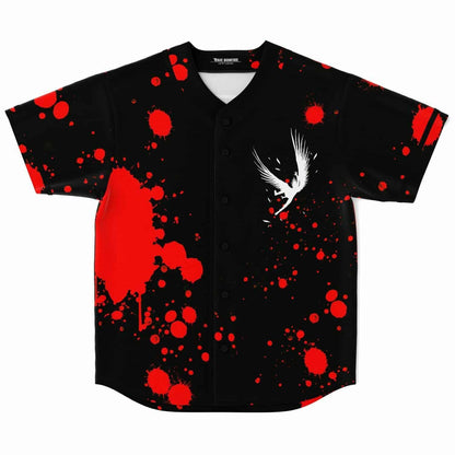 Sullivan King Black Red Splatter Rave Baseball Jersey