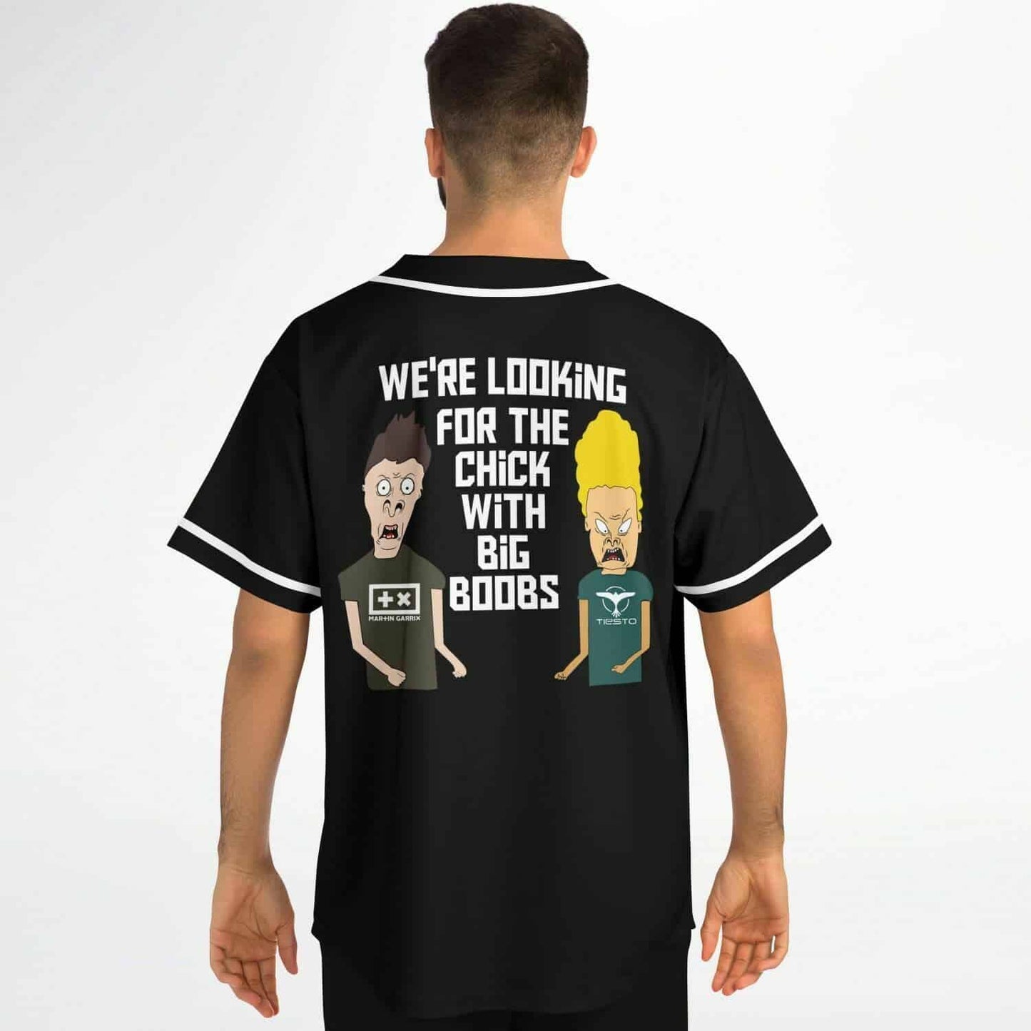 Avicii Black Cartoon Two Rave Baseball Jersey