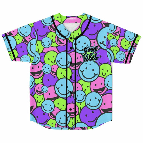 Pastel Neon Dense Pile Rave Baseball Jersey