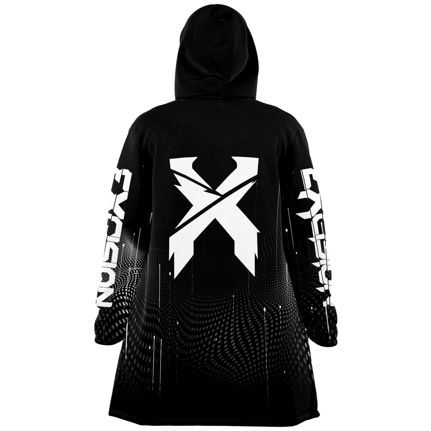 Excision Black Stylized Crossed Rave Cloak