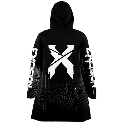 Excision Black Stylized Crossed Rave Cloak