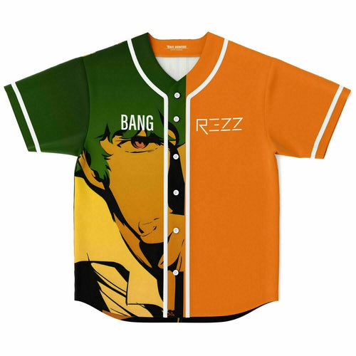 REZZ Olive Green Stylized Anime Rave Baseball Jersey