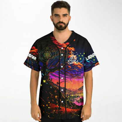 Ganja White Night Deep Purple Psychedelic Sunset Rave Baseball Jersey