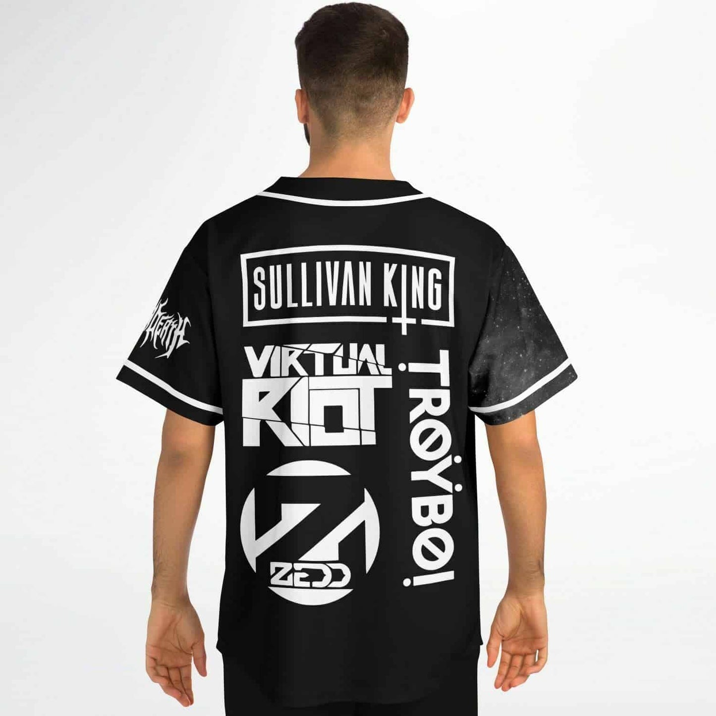 Panda Funk Black Image Rave Baseball Jersey