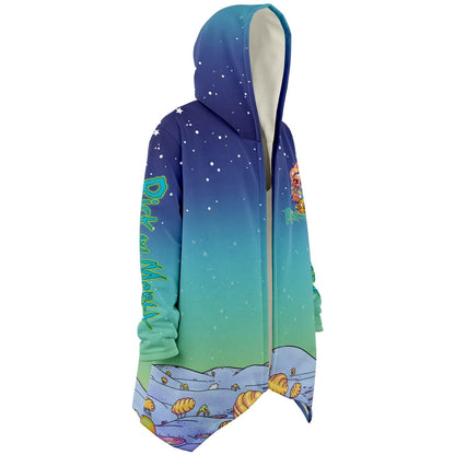 Blue Teal Cartoon Characters Rave Cloak