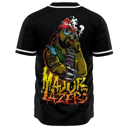 Major Lazer Black Cartoon Commando Rave Baseball Jersey