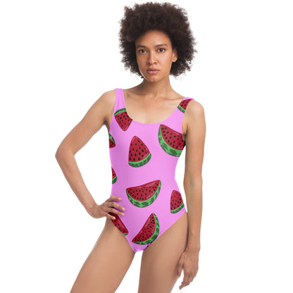 Pink Tossed Watermelon Rave Swimsuit