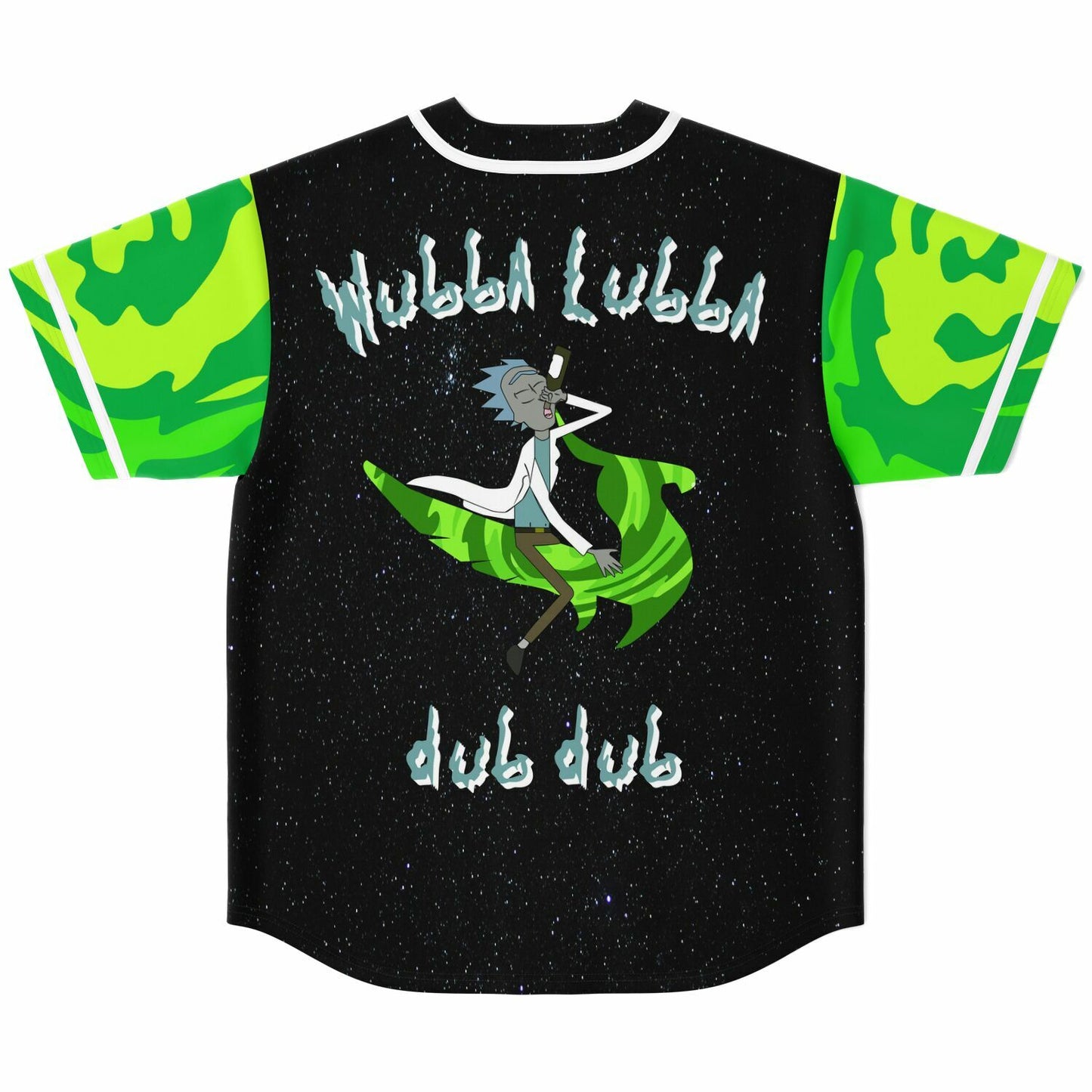 Black Galaxy Starry Space Rave Baseball Jersey