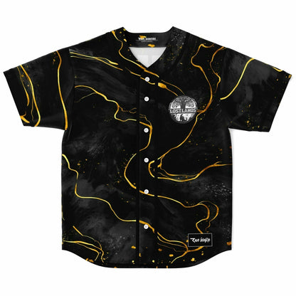 Excision Black Gold Marble Rave Baseball Jersey