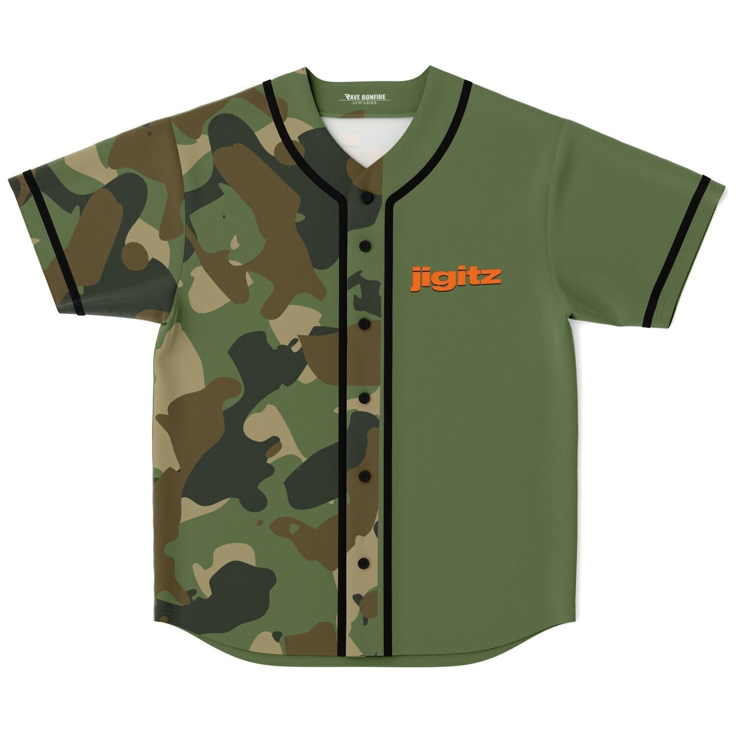 jigitz Olive Rave Baseball Jersey
