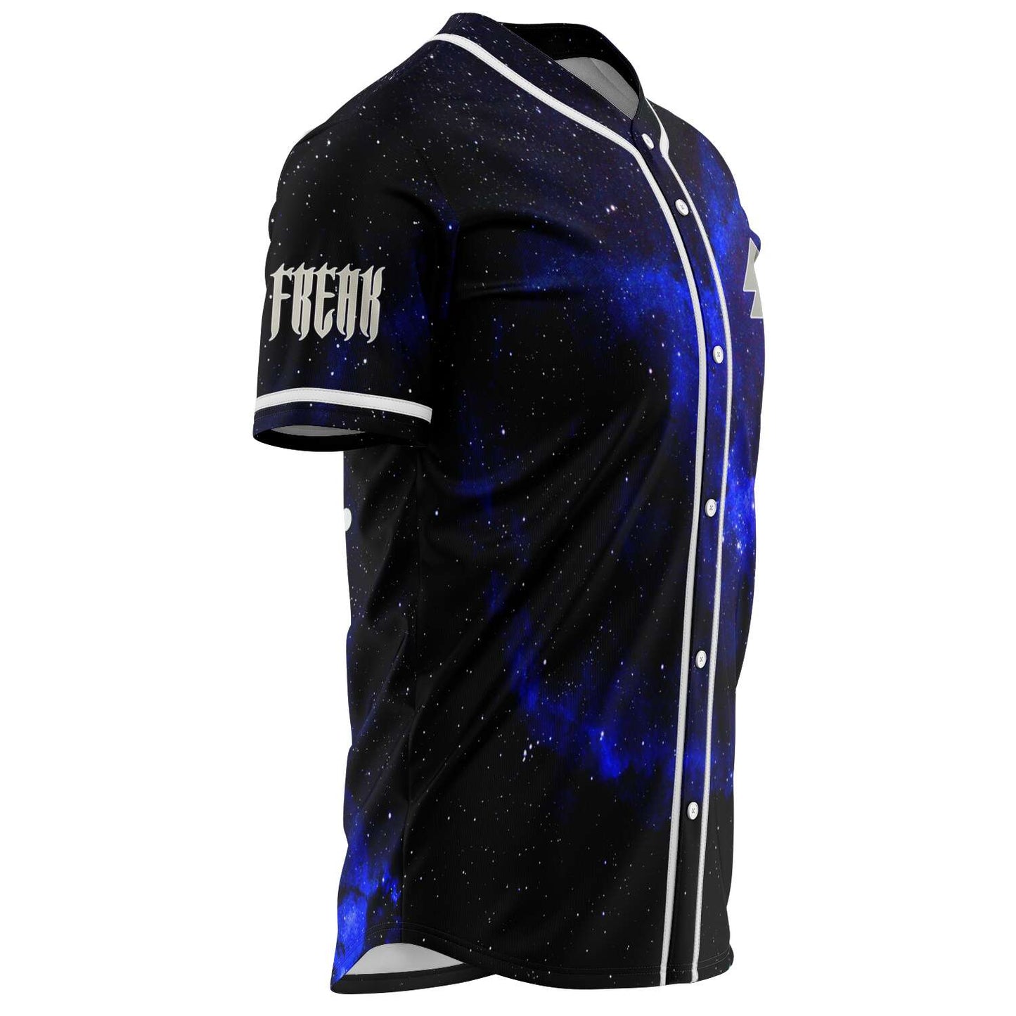 Space Jesus Black Blue Cartoon Man Rave Baseball Jersey