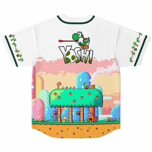 White Super Mario Rave Baseball Jersey