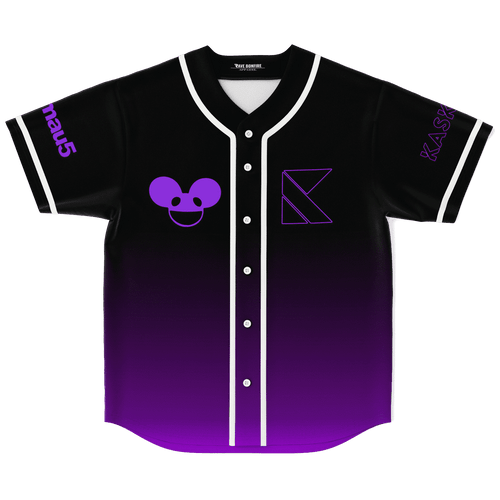 deadmau5 Black Purple Mouse Head Rave Baseball Jersey