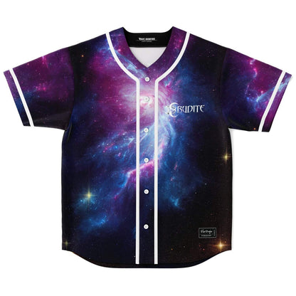 Erudite Deep Purple Cosmic Nebula Rave Baseball Jersey