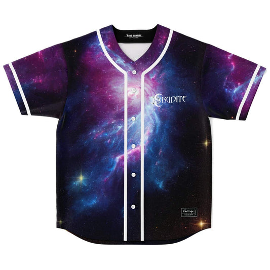 Erudite Deep Purple Cosmic Nebula Rave Baseball Jersey