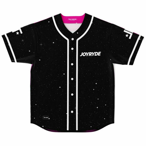 Joyryde Black Starfield Rave Baseball Jersey
