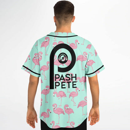 Pash Pete Mint Green Repeating Pink Rave Baseball Jersey