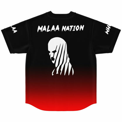 Malaa Black Bright White Silhouette Rave Baseball Jersey