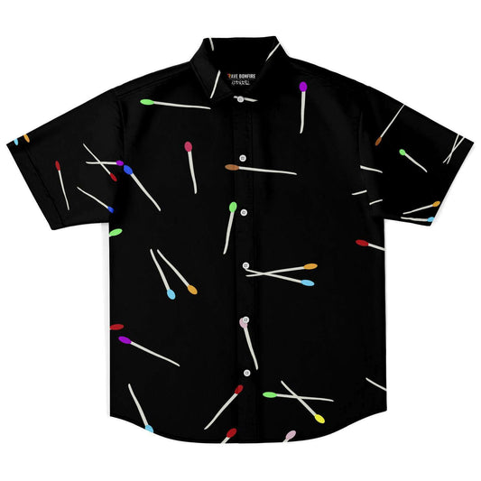 Matches short sleeve button down shirt