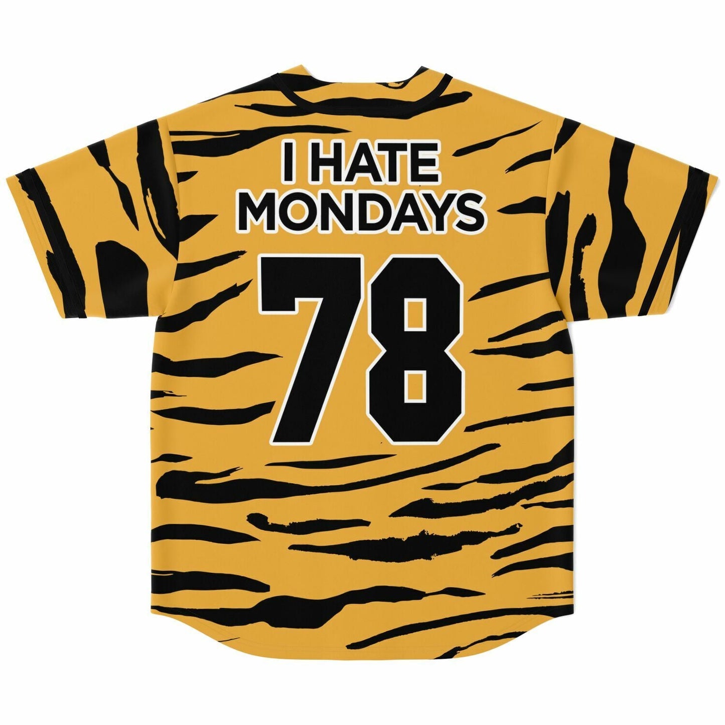Black Mustard Garfield Cat Rave Baseball Jersey