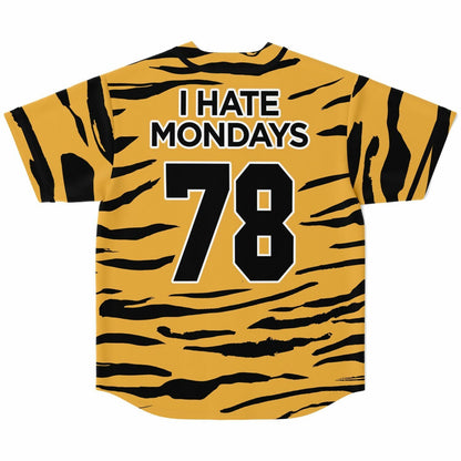 Black Mustard Garfield Cat Rave Baseball Jersey