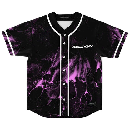 Joisey Jay Black Liquid Marble Rave Baseball Jersey