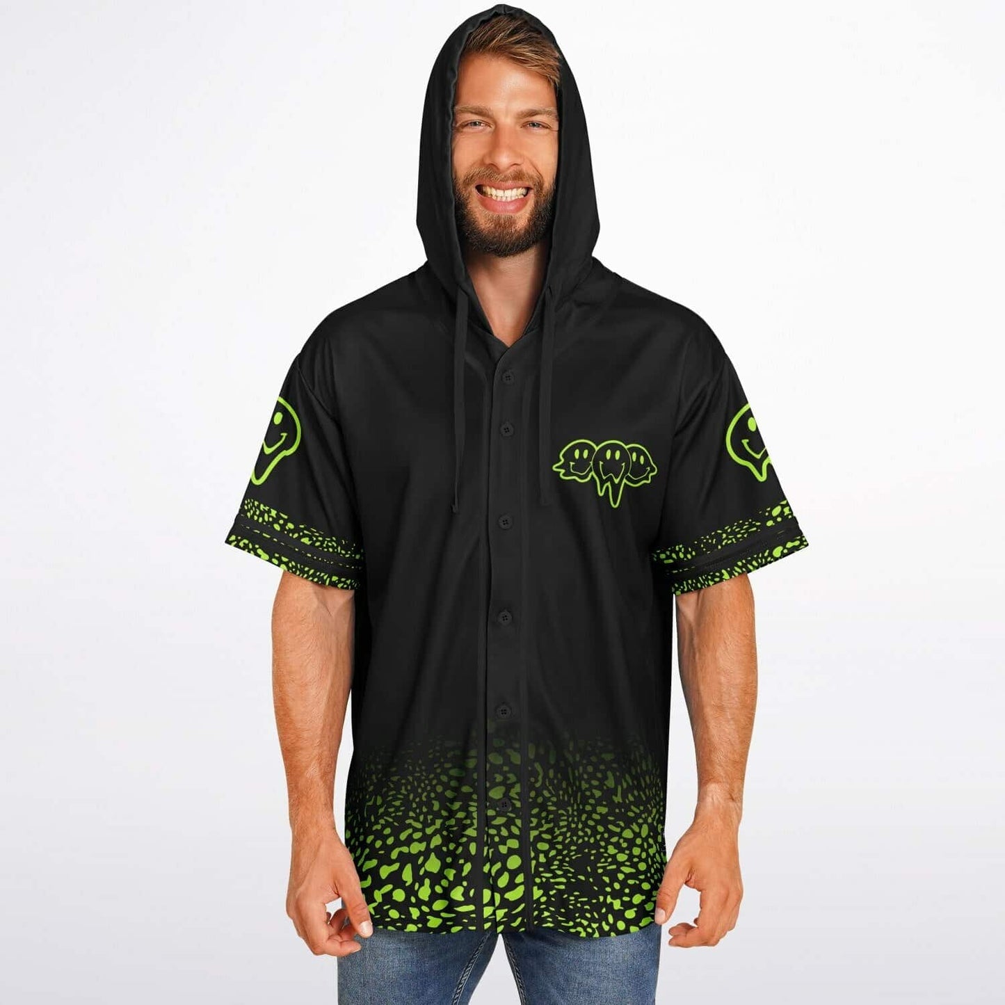 Demille custom Hooded Baseball Jersey