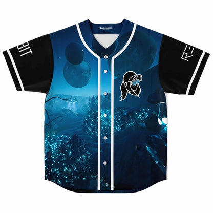 REZZ Deep Blue Alien Rave Baseball Jersey