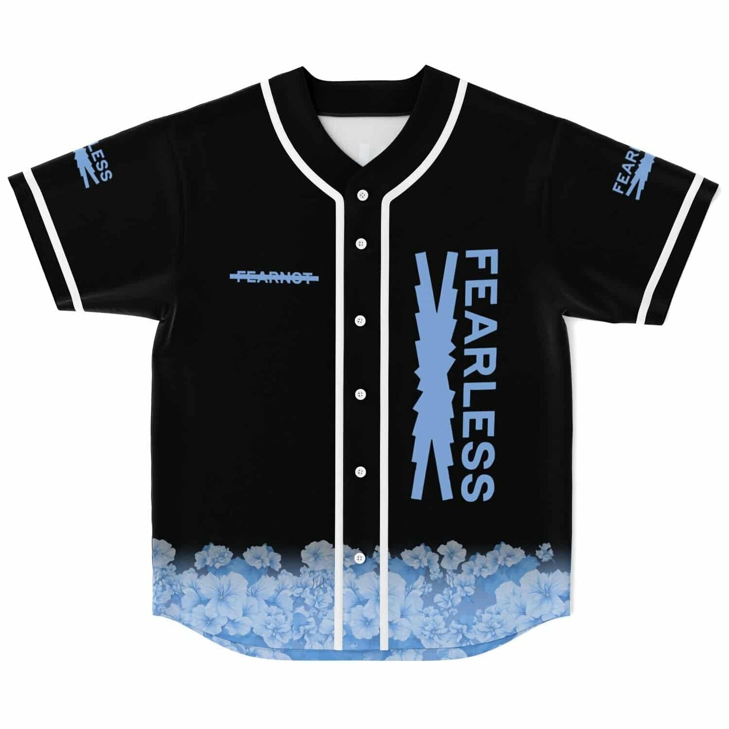 Black ‘Fearless’ Lightning Rave Baseball Jersey