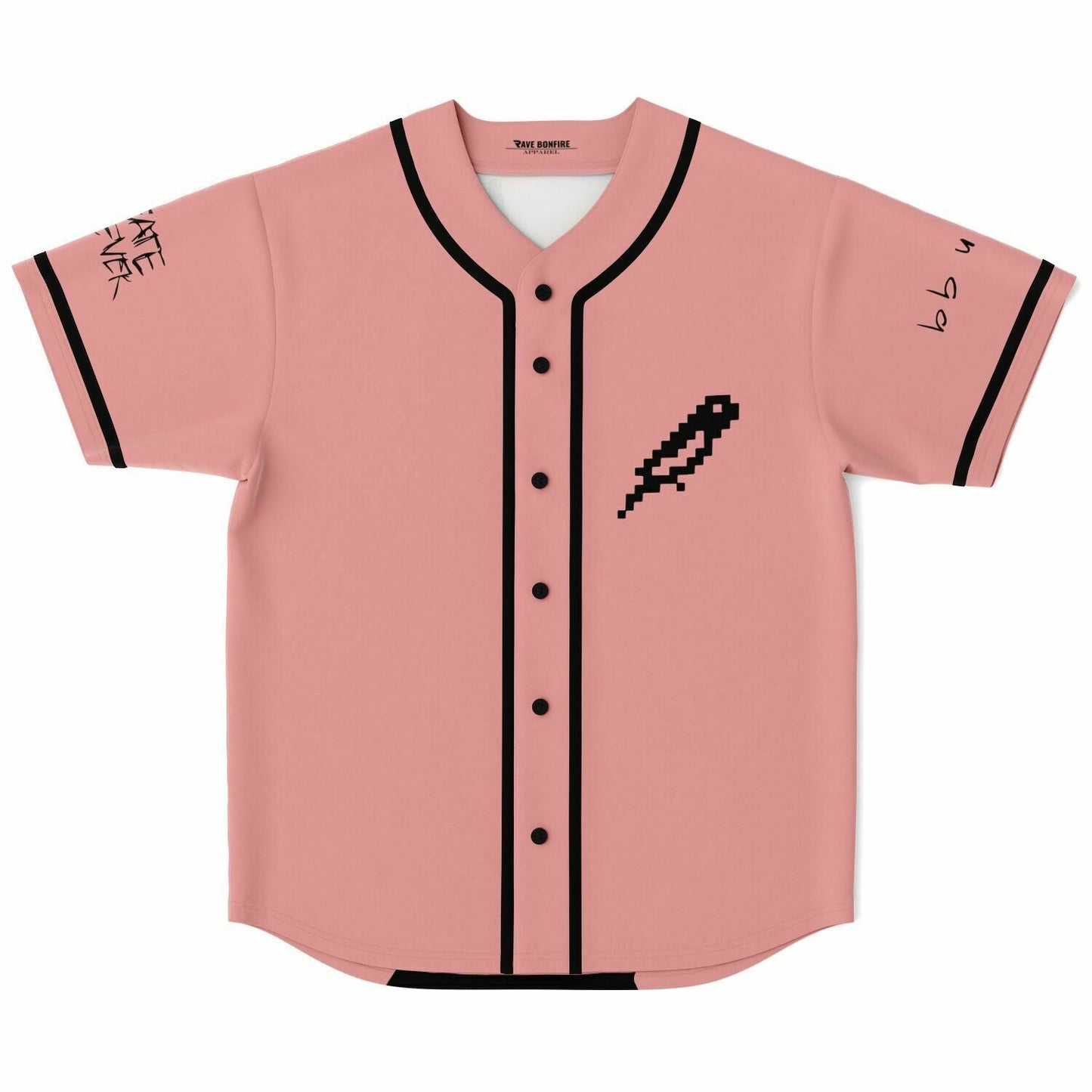 San Holo Dusty Pink Pixel Rave Baseball Jersey