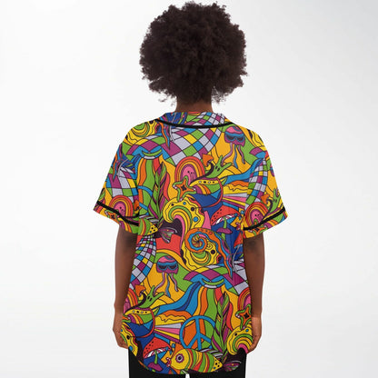 Rainbow — 60S Psychedelic Rave Baseball Jersey