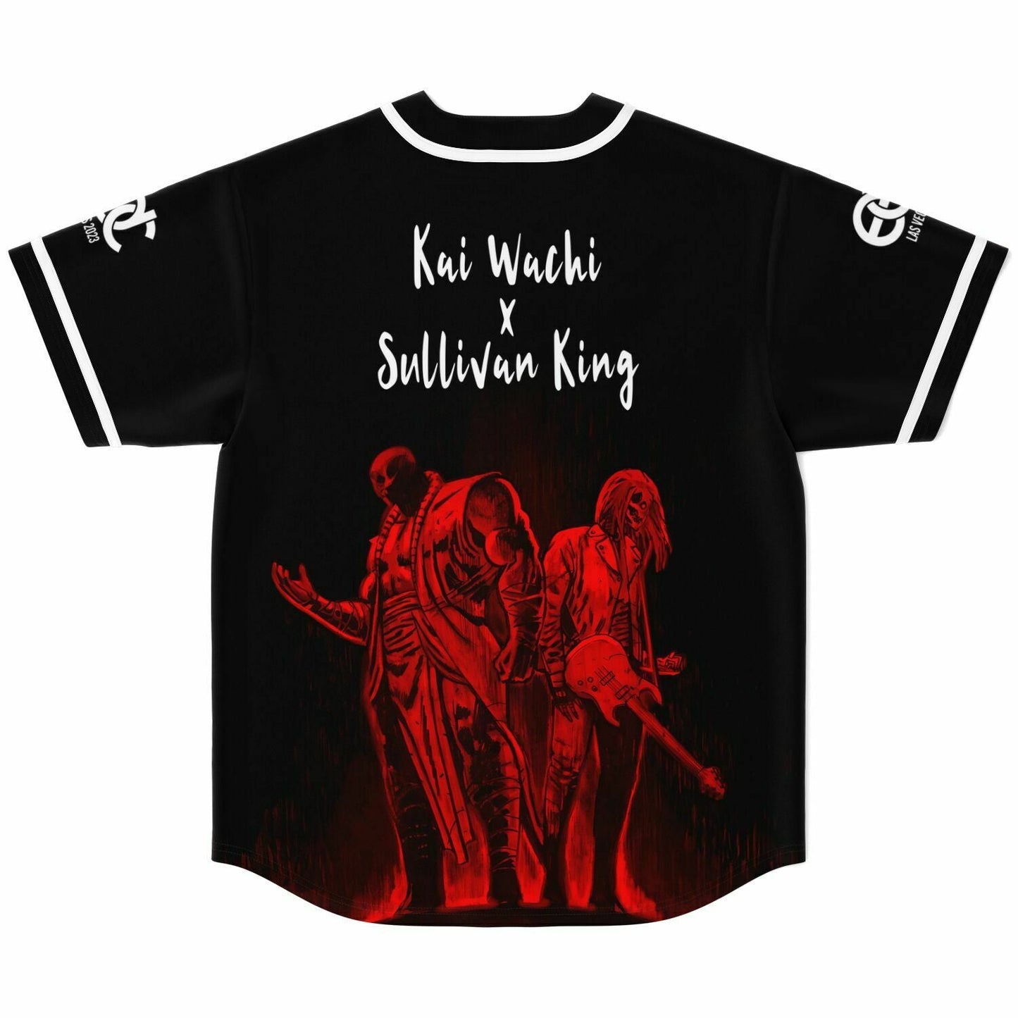 Kai Wachi Black Red Blood Rave Baseball Jersey