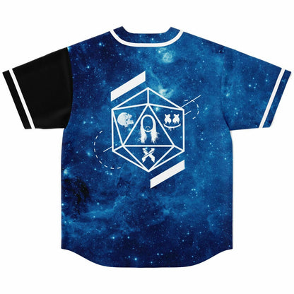 Skrillex Blue Galaxy Split Rave Baseball Jersey