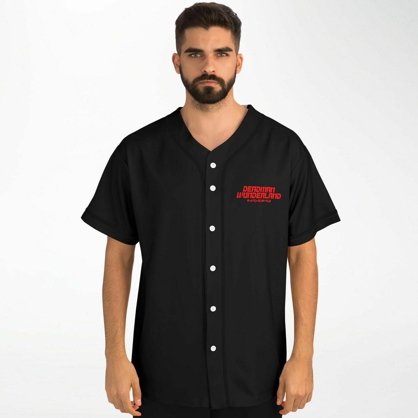 Black Red ‘Deadman Rave Baseball Jersey