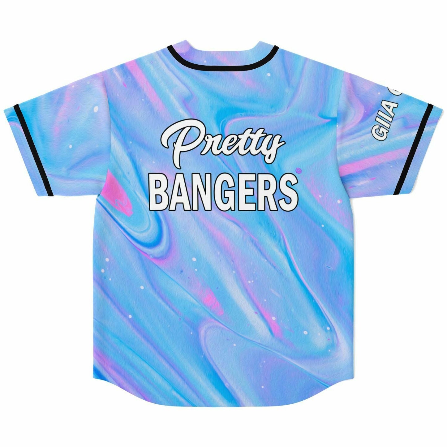 Pastel Light Iridescent Liquid Rave Baseball Jersey