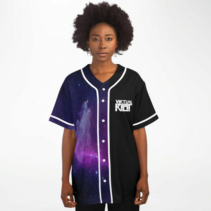 Virtual Riot Black Deep Split — Rave Baseball Jersey