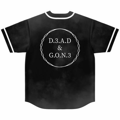 Black Human Skull Rave Baseball Jersey