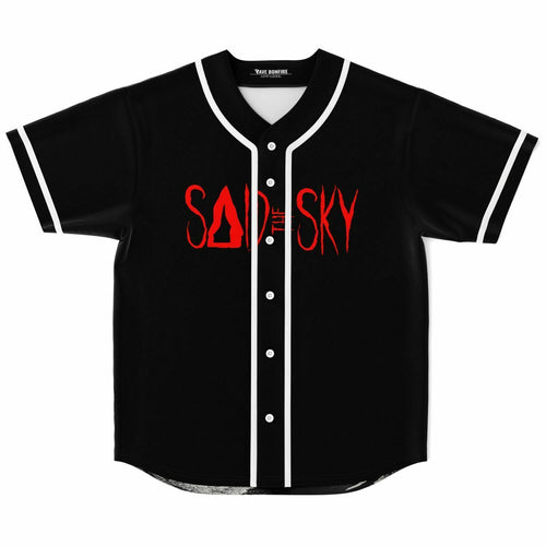 Said The Sky Black Body Text Wordmark Rave Baseball Jersey