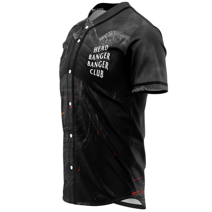 Black Roaring T Rave Baseball Jersey