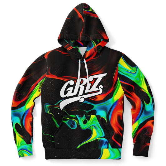 GRiZ Script Liquid Paint Rave Hoodie