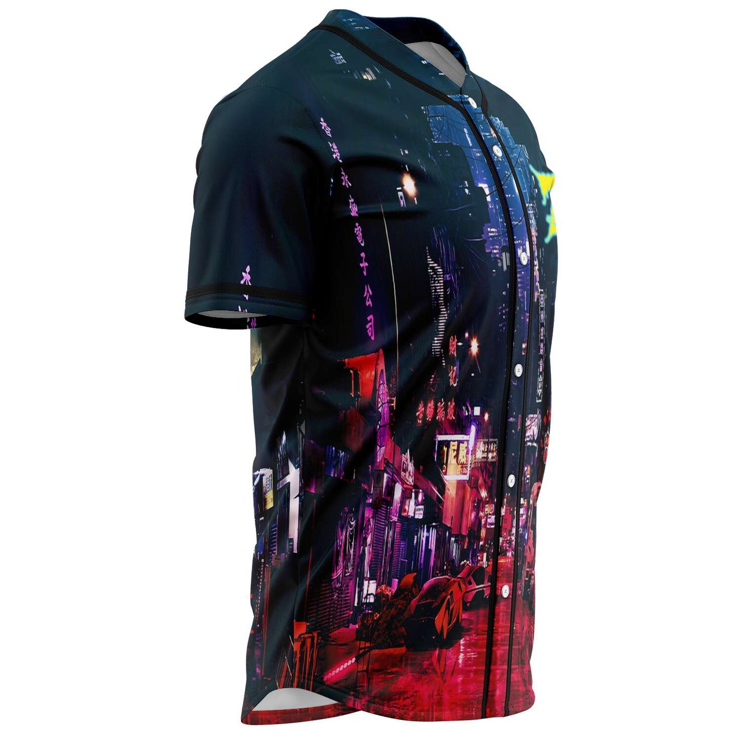 Zedd Dark Teal Neon Lit Rave Baseball Jersey