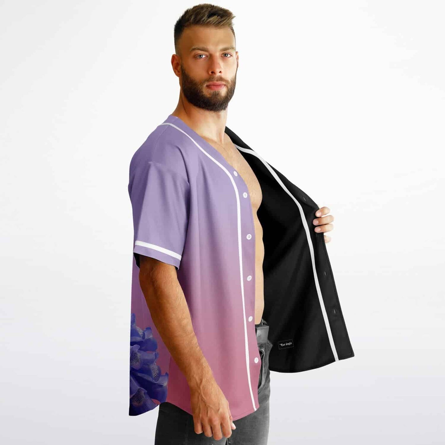 Flume Pink Kaleidoscope Reversible Baseball Jersey