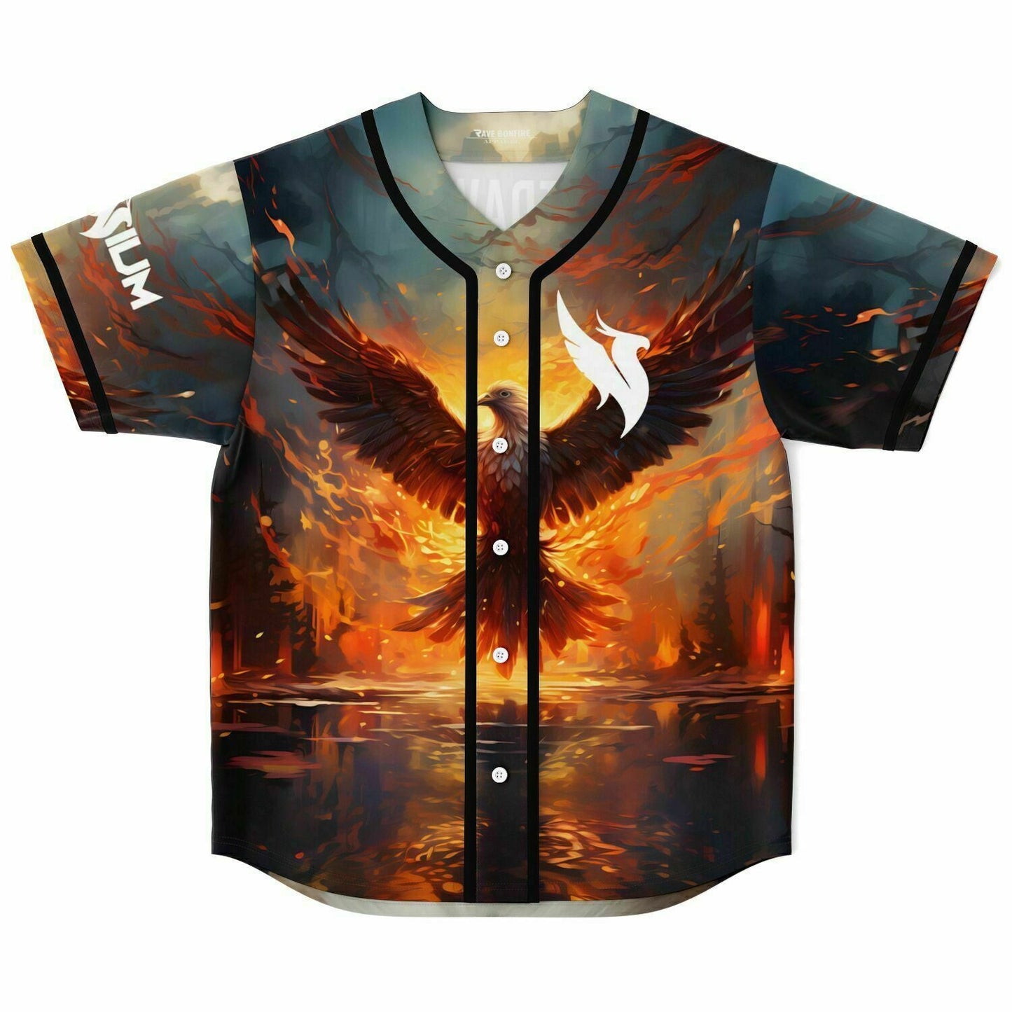 Illenium Black Phoenix Rave Baseball Jersey