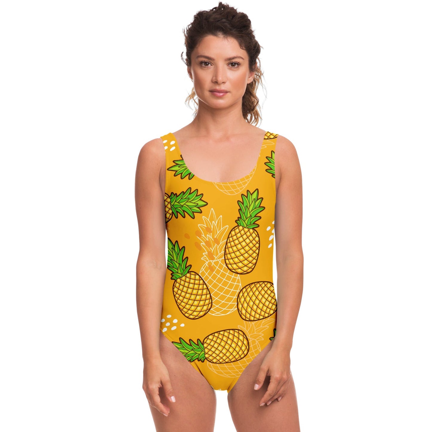 Orange Pineapples Rave Swimsuit