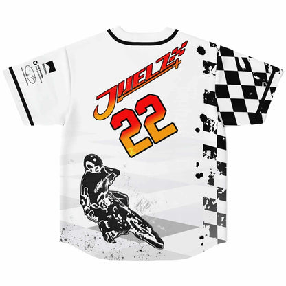 Juelz White Motorsport Rave Baseball Jersey