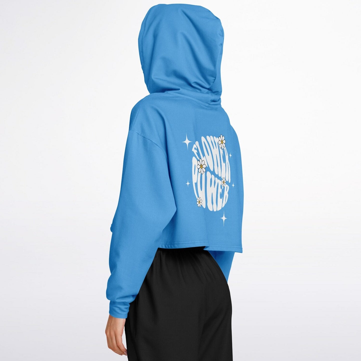 Flower power Cropped Hoodie